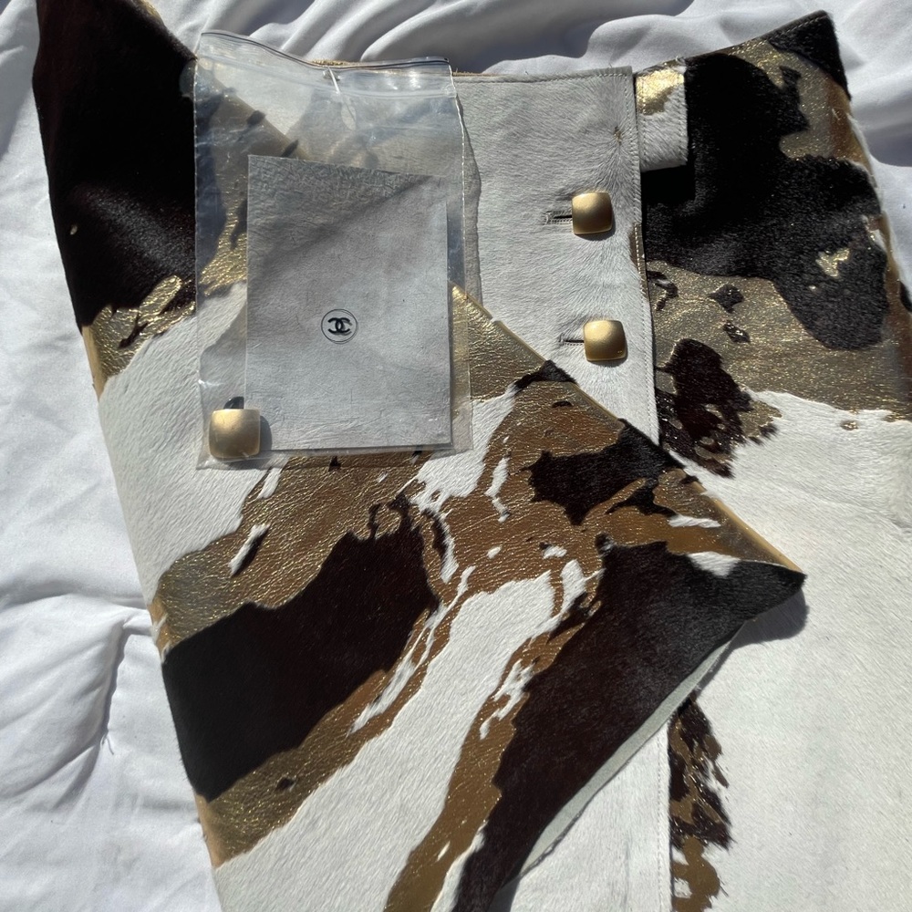 Authentic Vintage Chanel Calfskin Skirt